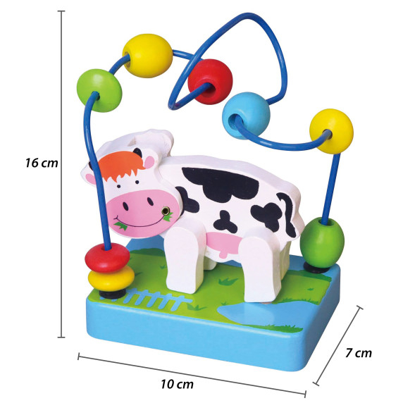 VIGA Wooden Maze Motor Loop Little Cow