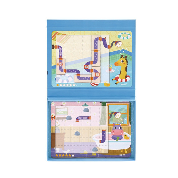 TOOKY TOY Logic Game Magnetic Board Puzzle for Children 40 pcs.