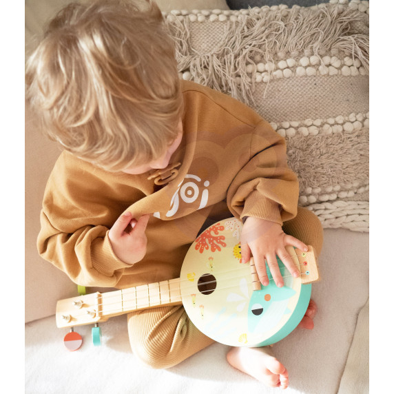 TOOKY TOY Wooden Banjo Learning Game for Kids with Sea Theme