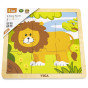 VIGA Handy Wooden Lion Puzzle 9 pieces