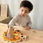 TOOKY TOY Wooden Hedgehog Puzzle Learning Shapes Colors Numbers