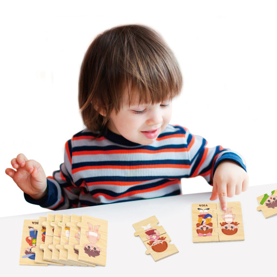 VIGA Wooden Educational Puzzle Kids Dress Up Puzzle