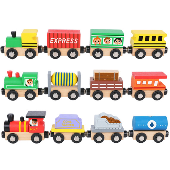 Tooky Toy Wooden Magnetic Cars