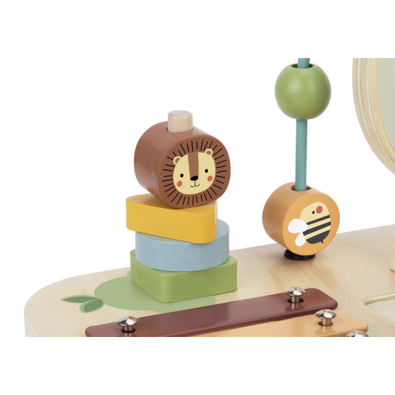 TOOKY TOY Wooden Activity Table Montessori Cymbals