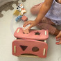 TOOKY TOY Farm Wooden Animal Shape Sorter