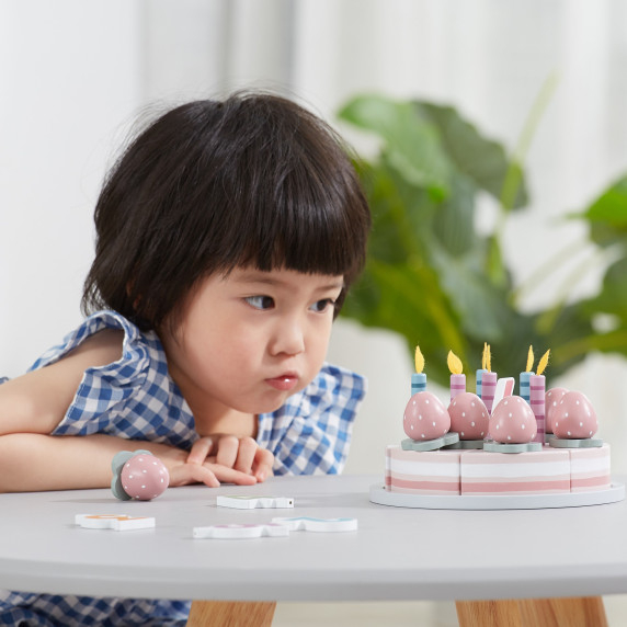VIGA PolarB Wooden Cake Birthday Cake for Cutting