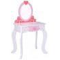 TOOKY TOY Wooden Pink Dressing Table with Chair