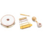 VIGA PolarB Music Set Hedgehog Tambourine Maracas Xylophone