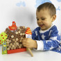 TOOKY TOY Arcade Game Falling Hen Wooden Farm