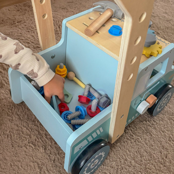 TOOKY TOY Wooden Walker Car Mini STEM Workshop