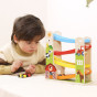 VIGA Wooden Racetrack with Farm Theme