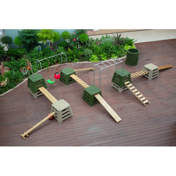 CLASSIC WORLD EDU Obstacle Course XXL Multi-Skill Motor Playground