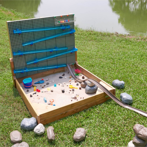 MASTERKIDZ XXL STEM WALL 2in1 Creative Board with Sandbox Set
