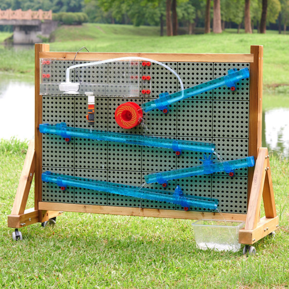MASTERKIDZ Wooden Wall Board XXL Scientific Creative STEM WALL Outdoor