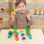 MASTERKIDZ Montessori Vegetables Educational Board Learning Numbers and Colors