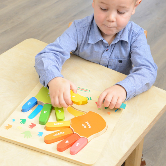 MASTERKIDZ Educational Wooden Finger Counting Board