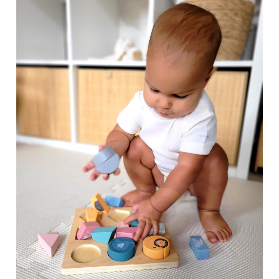 VIGA PolarB Wooden Puzzle Blocks - Animals