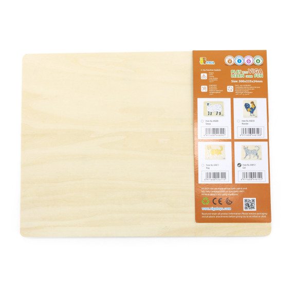 VIGA Wooden Montessori Puzzle Cat with Pins