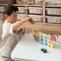 TOOKY TOY Wooden Blocks Puzzle Animals Montessori 9 pcs.