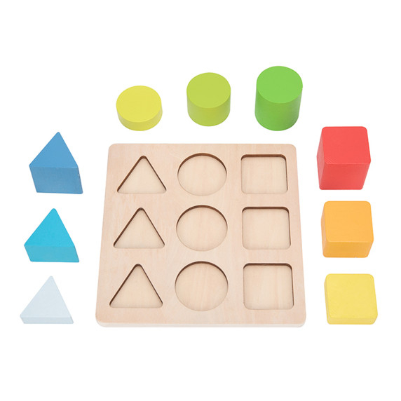 TOOKY TOY Educational Geometric Shapes Puzzle
