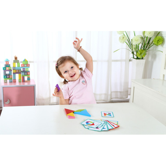 TOOKY TOY Wooden Tangram Puzzle