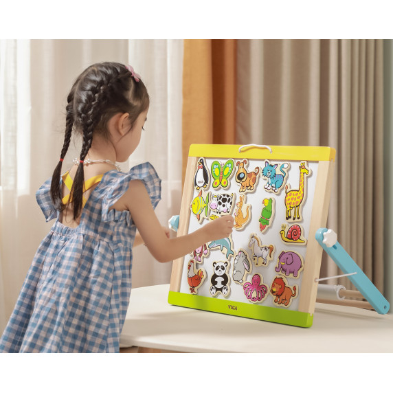 VIGA Wooden Magnets Animals set of 20 pieces