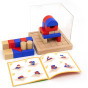 VIGA Wooden Building Game 3D Montessori Blocks