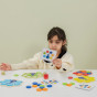 VIGA Wooden Match Colors Game Peacock Tail Montessori + Cards