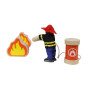 MASTERKIDZ Mini Fire Station Wooden Set