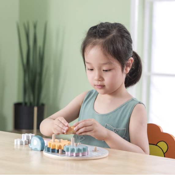 VIGA PolarB Wooden Gears with Animals