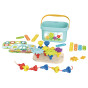 TOOKY TOY Montessori Puzzle Pegs in a Box Stacks Threading Game