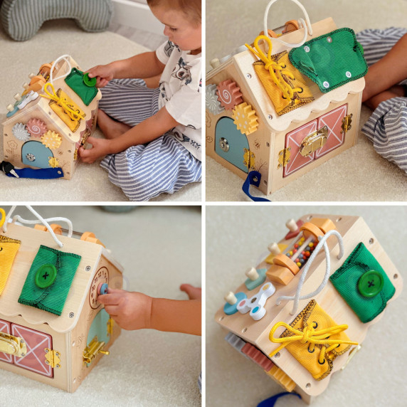 TOOKY TOY Wooden Manipulation House