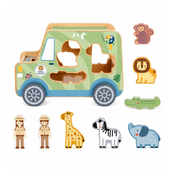 TOOKY TOY Safarii Activity Cube Car