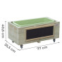 Classic World Edu Wooden Flower Pot on Wheels for Children with Blackboard