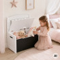 Tooky Toy Wooden Chest Bench with Drawing Board