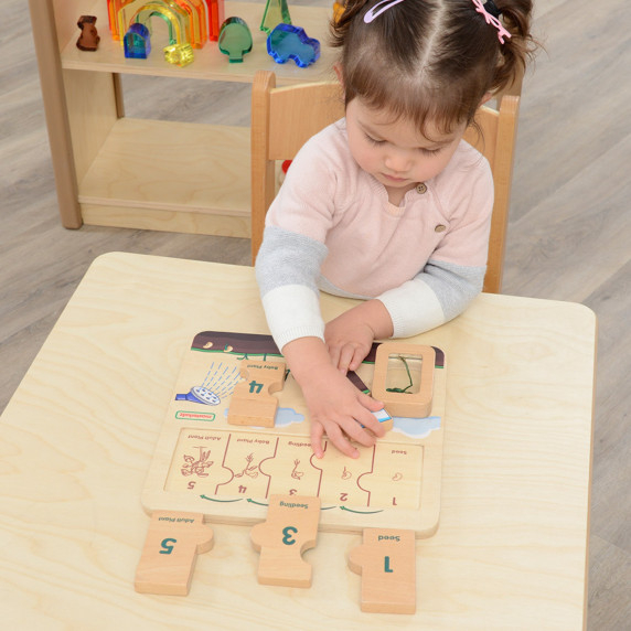 MASTERKIDZ Wooden Bean Life Cycle Board