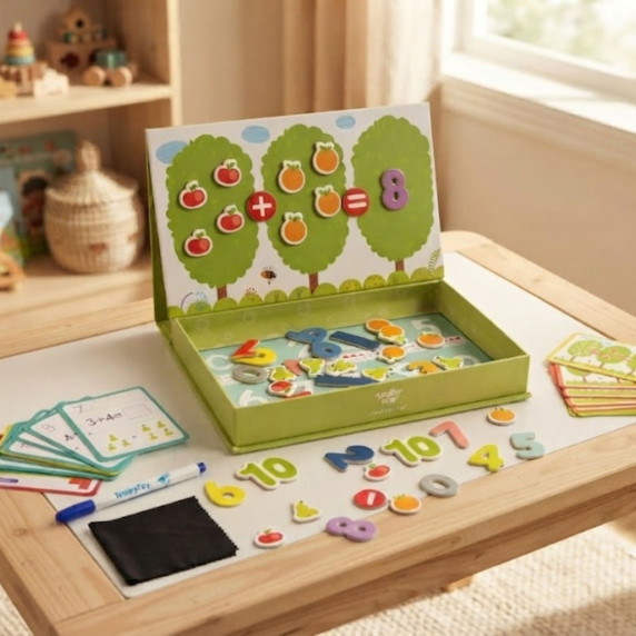 TOOKY TOY Wooden Magnetic Montessori Puzzle Game for Children
