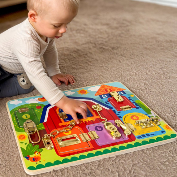 TOOKY TOY Manipulative Board Castles Pictures Farm
