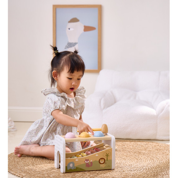 VIGA Wooden Set of Knockout + Xylophone 2 in 1