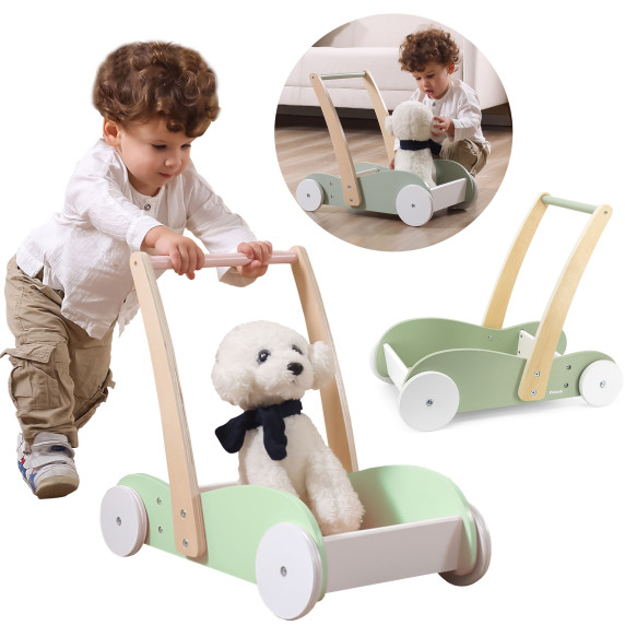 Viga PolarB Wooden 2-in-1 Stroller Walker Pusher