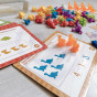 WOOPIE Montessori Educational Set Learning to Count Dinosaurs Sorter 95 pcs.