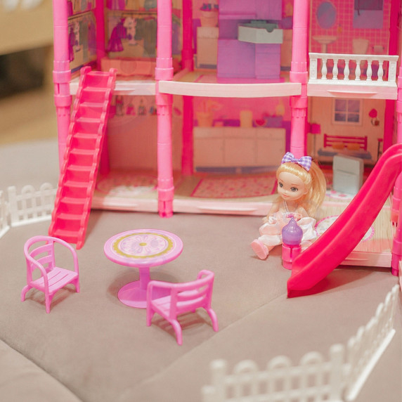 WOOPIE Dollhouse Villa with Accessories and Illuminated Doll 296 pcs.