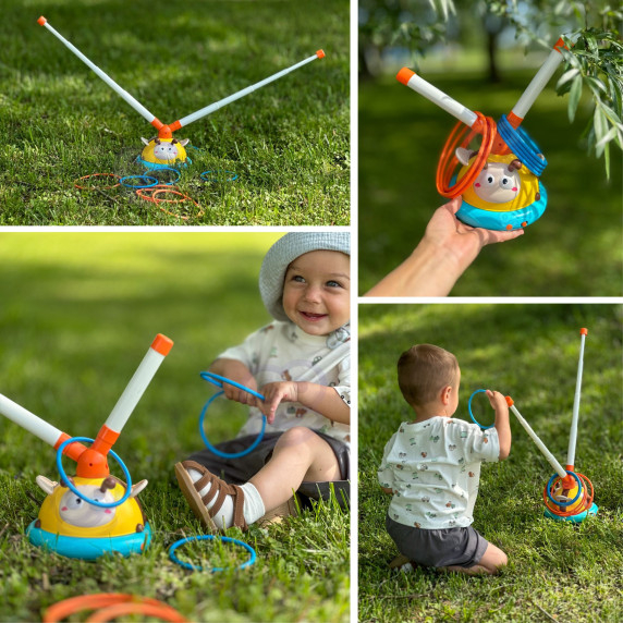 WOOPIE Automatic Jump Rope Arcade Game 2 in 1 Throw to the Bee Target