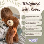 WOOPIE Weighted Plush Toy Teddy Bear Bruno Anti-Stress Sensory Heavy Bear Cuddly Toy 65cm 1500g