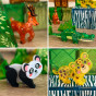 WOOPIE Magnetic Construction Blocks 3D Educational Set Rare Animals 45pcs.