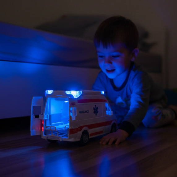 WOOPIE Emergency Ambulance Stretcher Set + Sound and Light Signals
