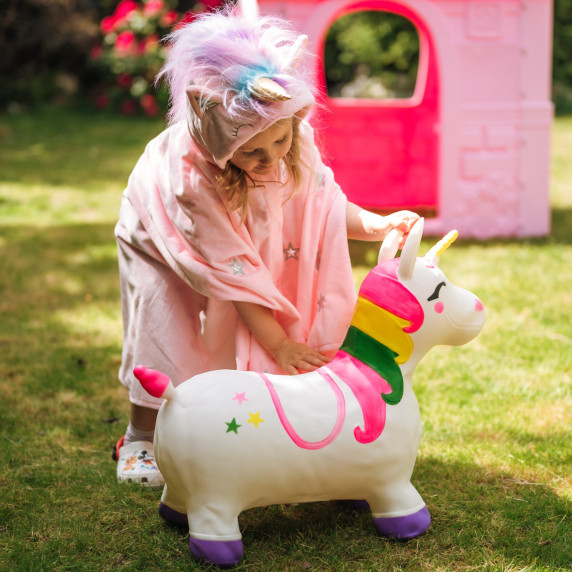 WOOPIE Rubber Jumper for Jumping Unicorn White + Pump