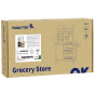 TOOKY TOY Grocery Store Stall Wooden Oven Scale Card Reader