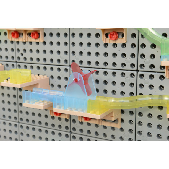 MASTERKIDZ Ball Track Construction Set STEM Board 209 pieces