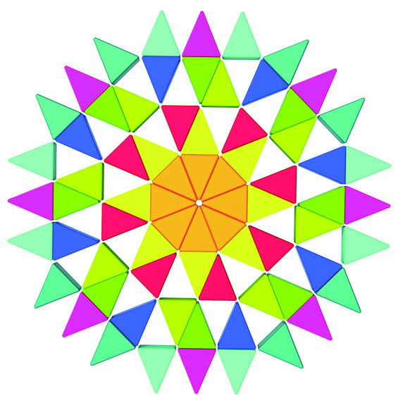 TOOKY TOY Octagonal Puzzle Wooden Mosaic Educational (73 pcs.)